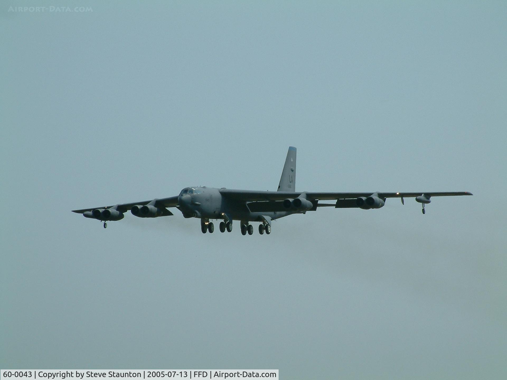 60-0043, 1960 Boeing B-52H Stratofortress C/N 464408, Royal International Air Tattoo 2005