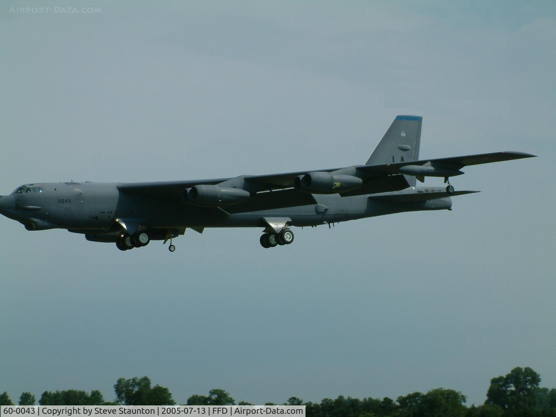 60-0043, 1960 Boeing B-52H Stratofortress C/N 464408, Royal International Air Tattoo 2005