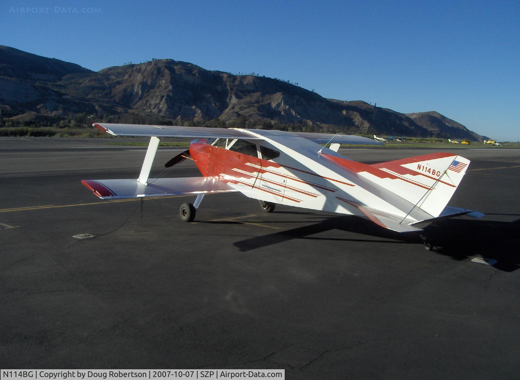 N114BG, 1987 Sorrell SNS-7 Hiperbipe C/N 216, 1987 Garrett SORRELL SNS-7 HIPERBIPE, Lycoming IO-360-B1E 180 Hp, Winner 'Outstanding New Design' Oshkosh 1973, max level speed 172 mph