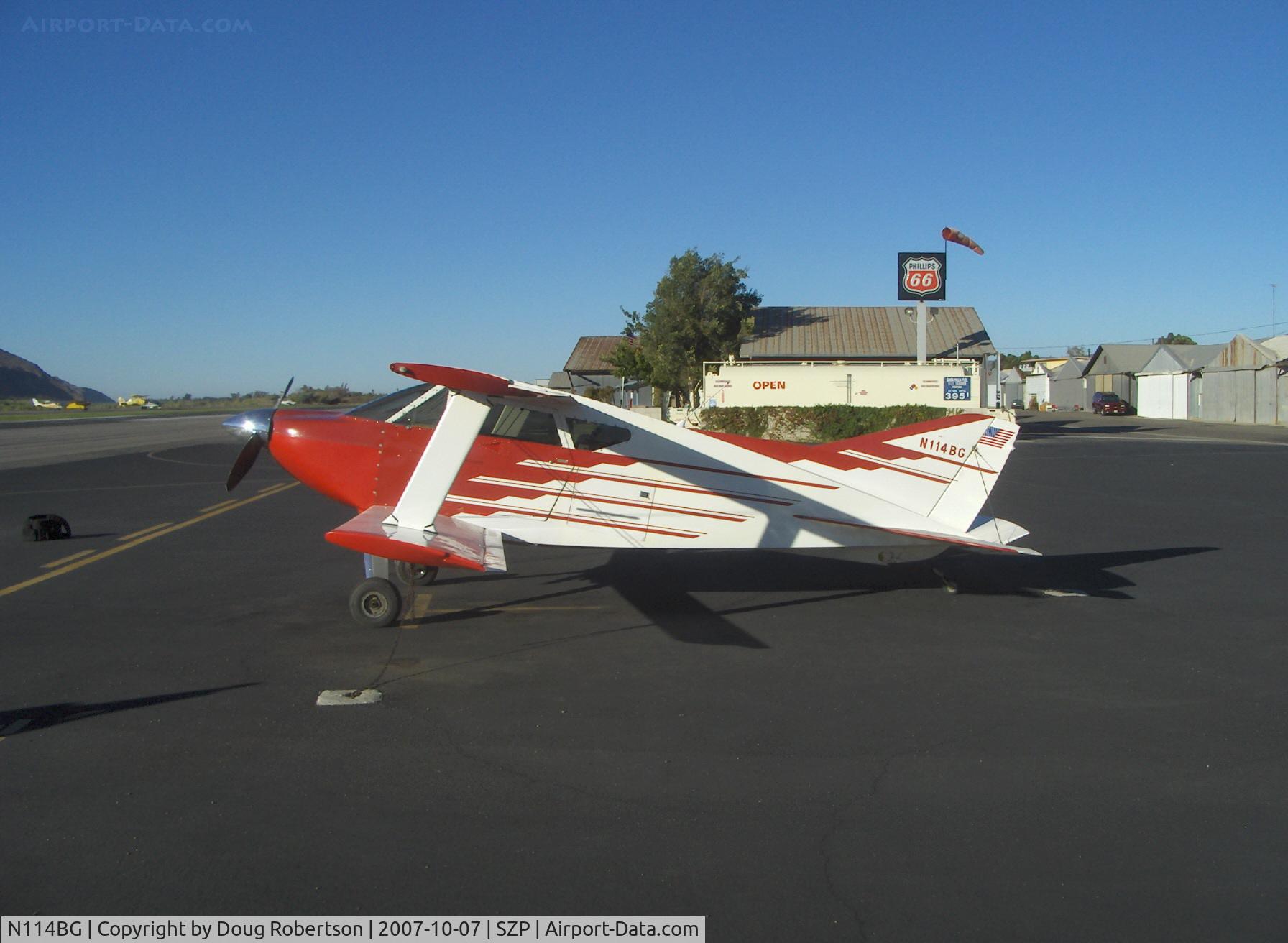N114BG, 1987 Sorrell SNS-7 Hiperbipe C/N 216, 1987 Garrett SORRELL SNS-7 HIPERBIPE, Lycoming IO-360-B1E 180 Hp, Winner 'Outstanding New design' Oshkosh 1973, max rate of climb 1,500 ft/min. at S/L