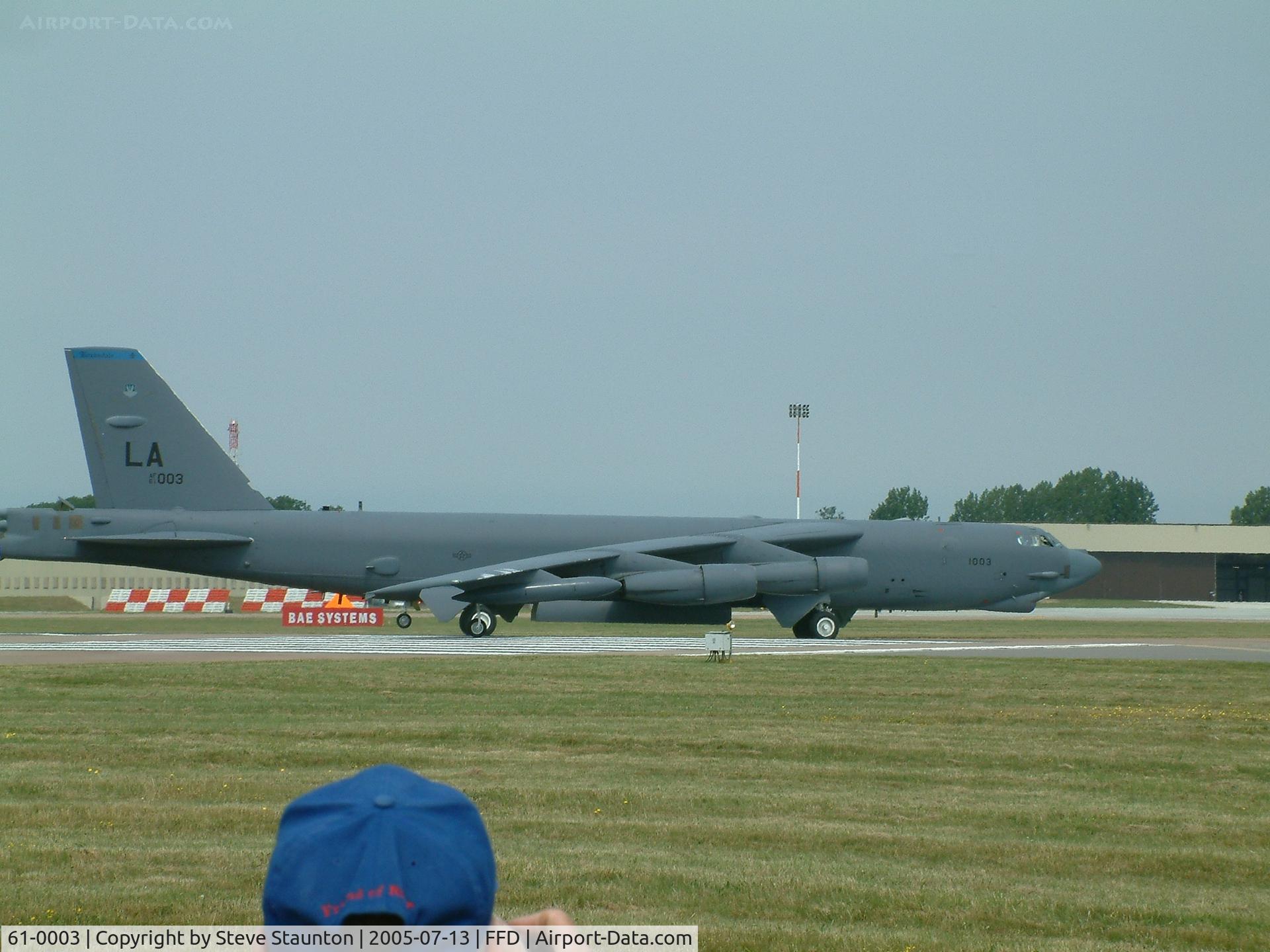61-0003, 1961 Boeing B-52H Stratofortress C/N 464430, Royal International Air Tattoo 2005