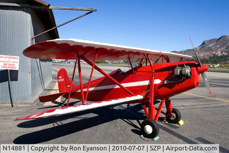 N14881, 1936 Rose Parrakeet A-1 C/N 105, Rose Aeroplane Parrakeet