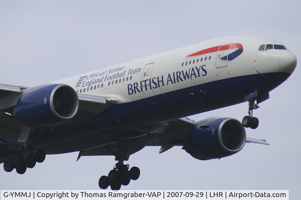 G-YMMJ, 2000 Boeing 777-236 C/N 30311, British Airways Boeing 777-200
