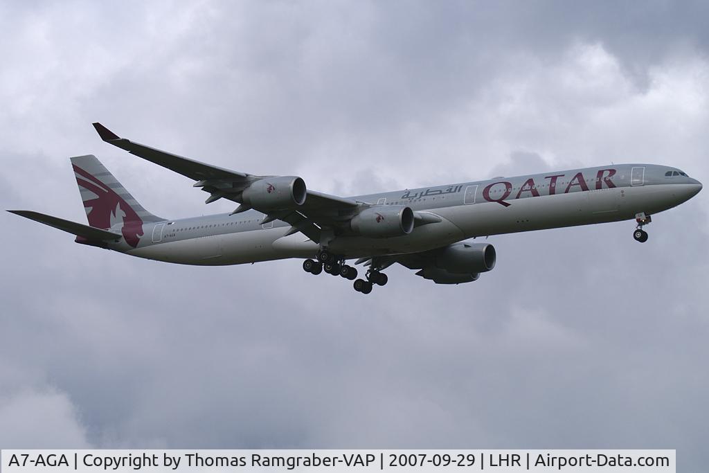 A7-AGA, 2006 Airbus A340-642 C/N 740, Qatar Airways Airbus A340-600