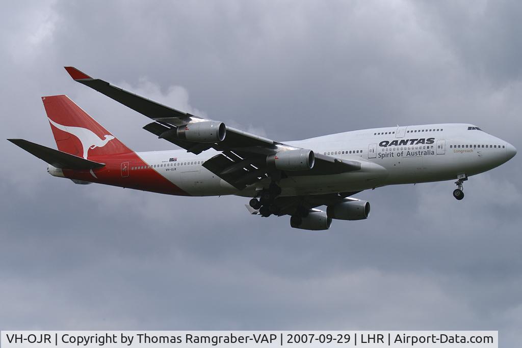 VH-OJR, 1992 Boeing 747-438 C/N 25547, Qantas Boeing 747-400