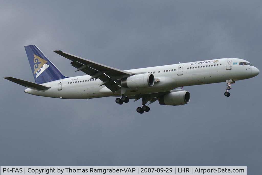 P4-FAS, 1998 Boeing 757-2G5 C/N 29489, Air Astana Boeing 757-200