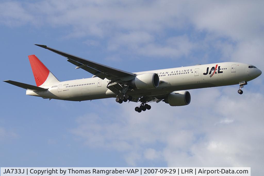 JA733J, 2005 Boeing 777-346/ER C/N 32432, Japan Airlines - JAL Boeing 777-300