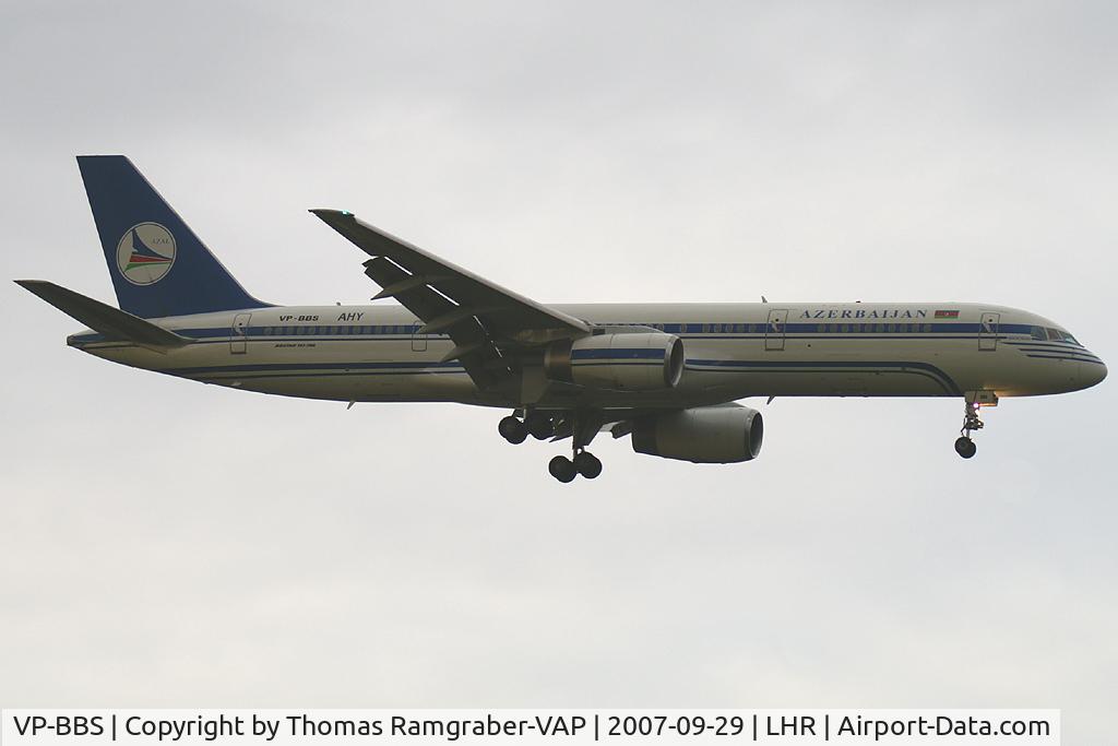 VP-BBS, 2000 Boeing 757-22L C/N 30834, Azerbaijan Airlines Boeing 757-200