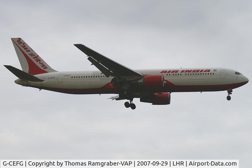 G-CEFG, 1994 Boeing 767-319 C/N 26264, Air India Boeing 767-300