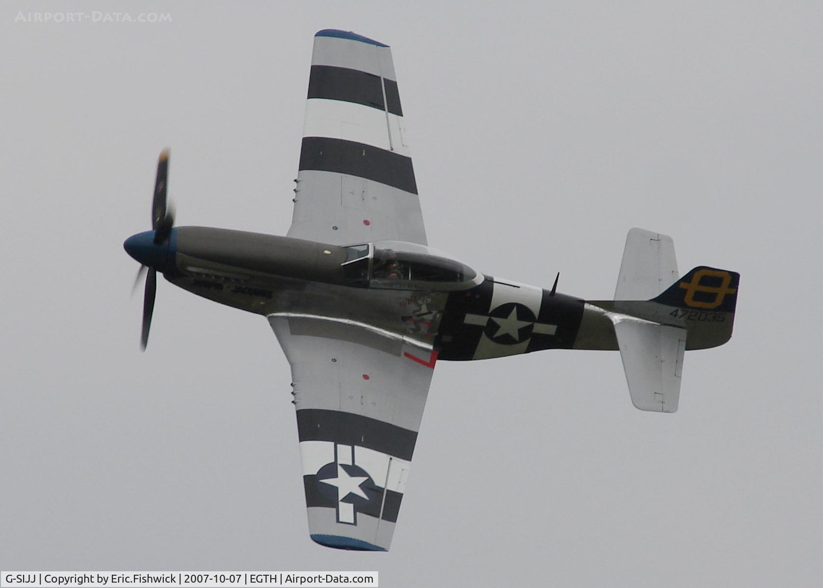G-SIJJ, 1944 North American P-51D Mustang C/N 122-31894 (44-72035), 41. G-SIJJ at Shuttleworth Autumn Air Display, October 2007