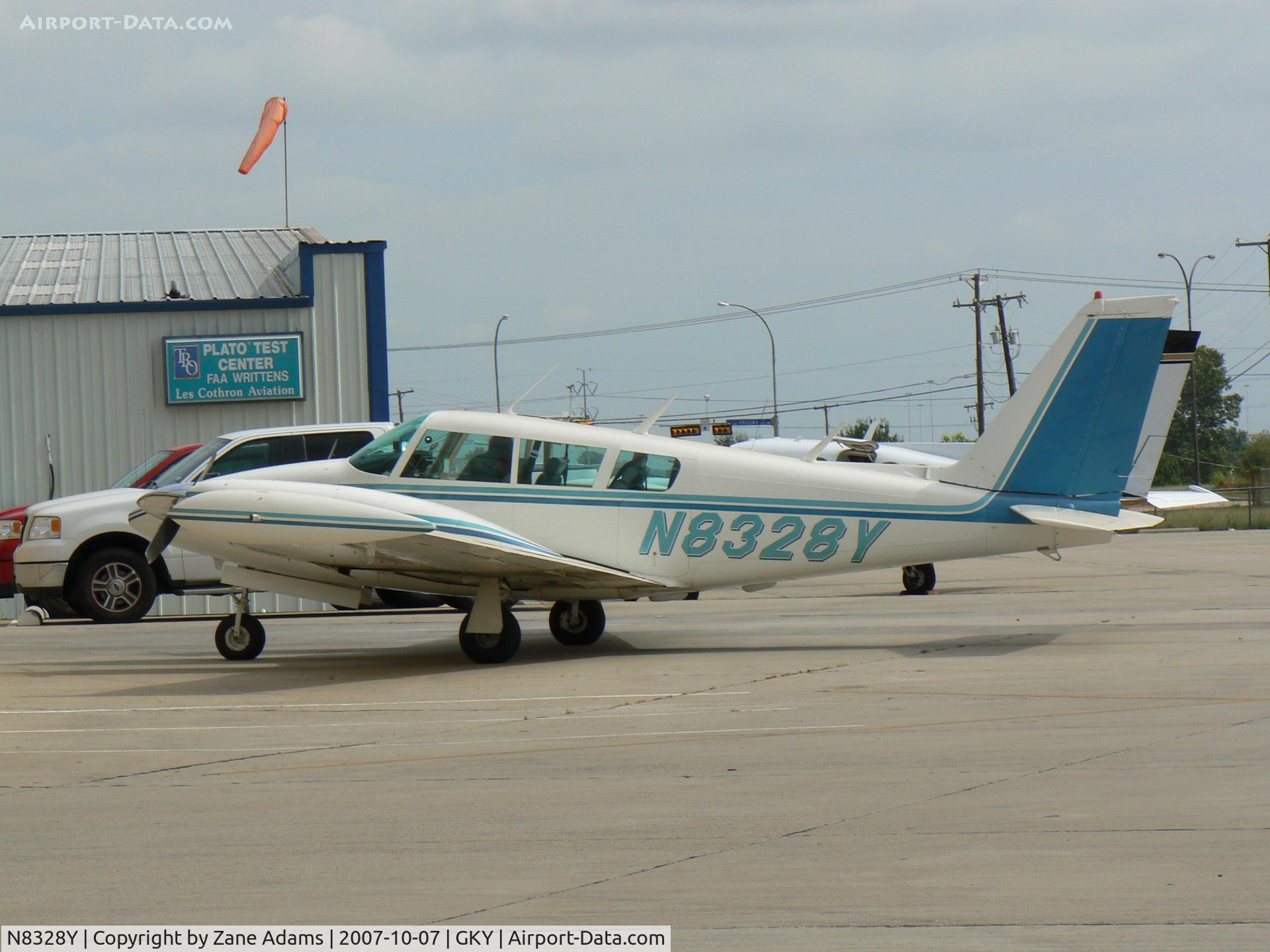 N8328Y, 1967 Piper PA-30 Twin Comanche C/N 30-1470, on the ramp at Arlington Muni