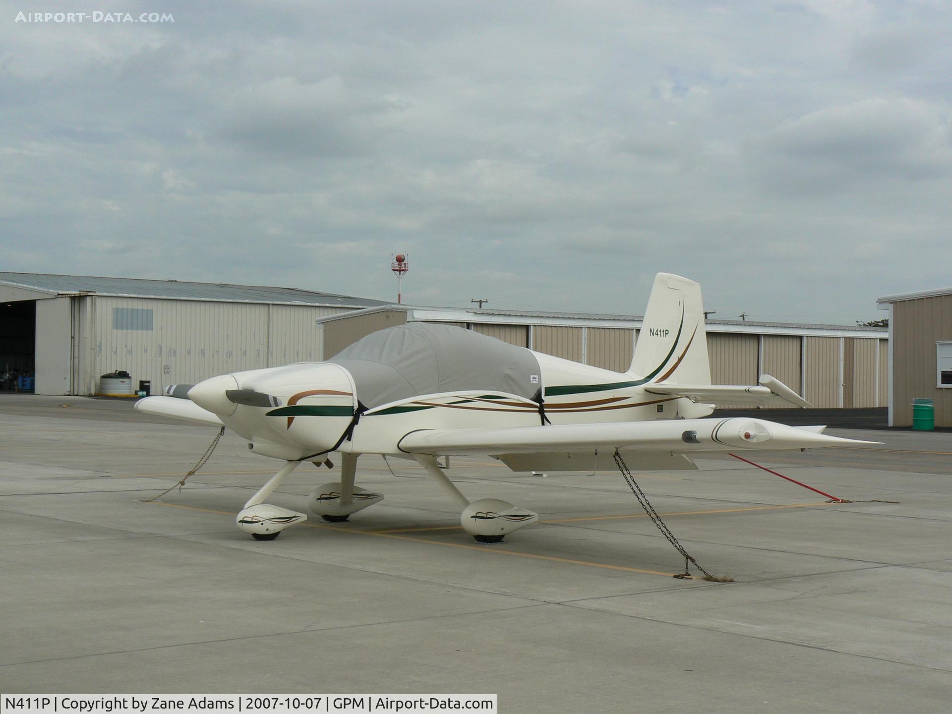 N411P, 2007 Vans RV-9A C/N 001, On the ramp at Grand Prairie