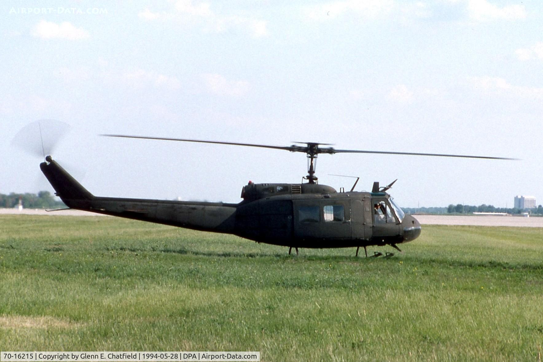 70-16215, 1970 Bell UH-1H Iroquois C/N 12520, UH-1H  for a stop-over
