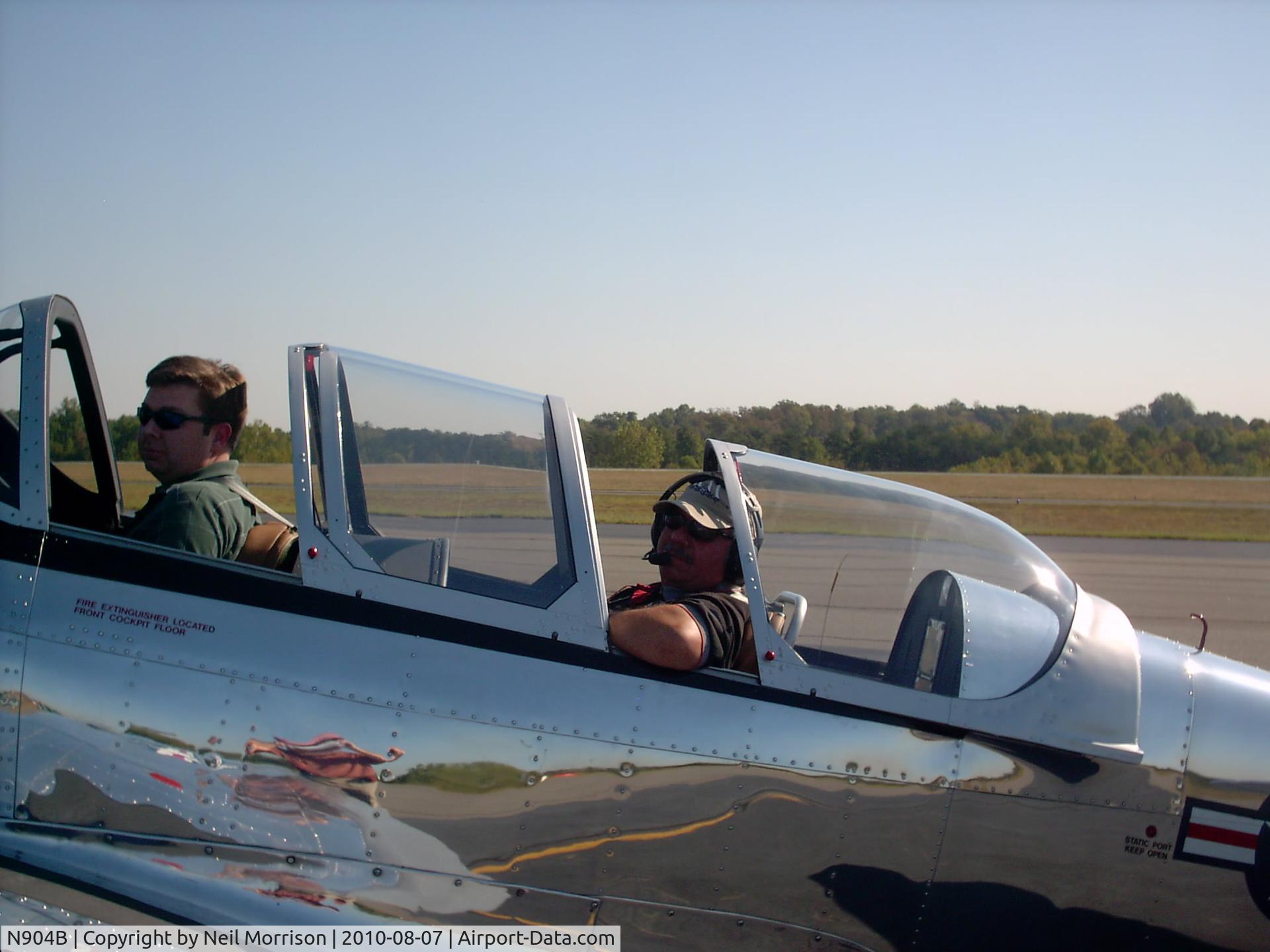 N904B, 1950 Temco T-35A C/N 6005, After a flight a Charlotte, NC