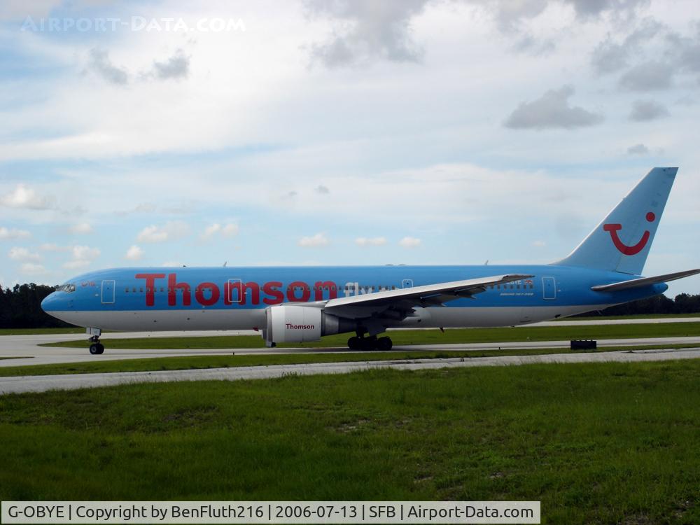 G-OBYE, 1998 Boeing 767-304/ER C/N 28979, Holding short of 9L ready to deaprt off to England.