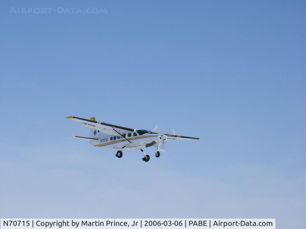 N70715, 1990 Cessna 208 C/N 20800182, Trooper Caravan landing in Bethel