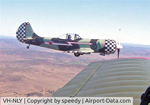 VH-NLY, Yakovlev Yak-50 C/N Not found VH-NLY, close flight