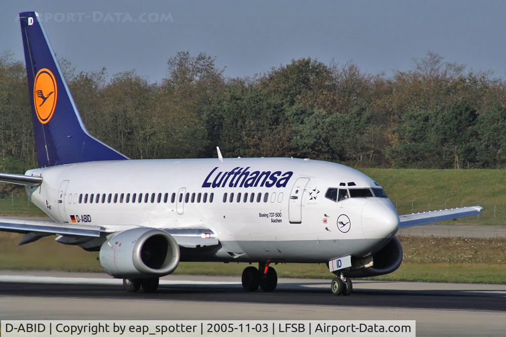 D-ABID, 1990 Boeing 737-530 C/N 24818, taking off to FRA