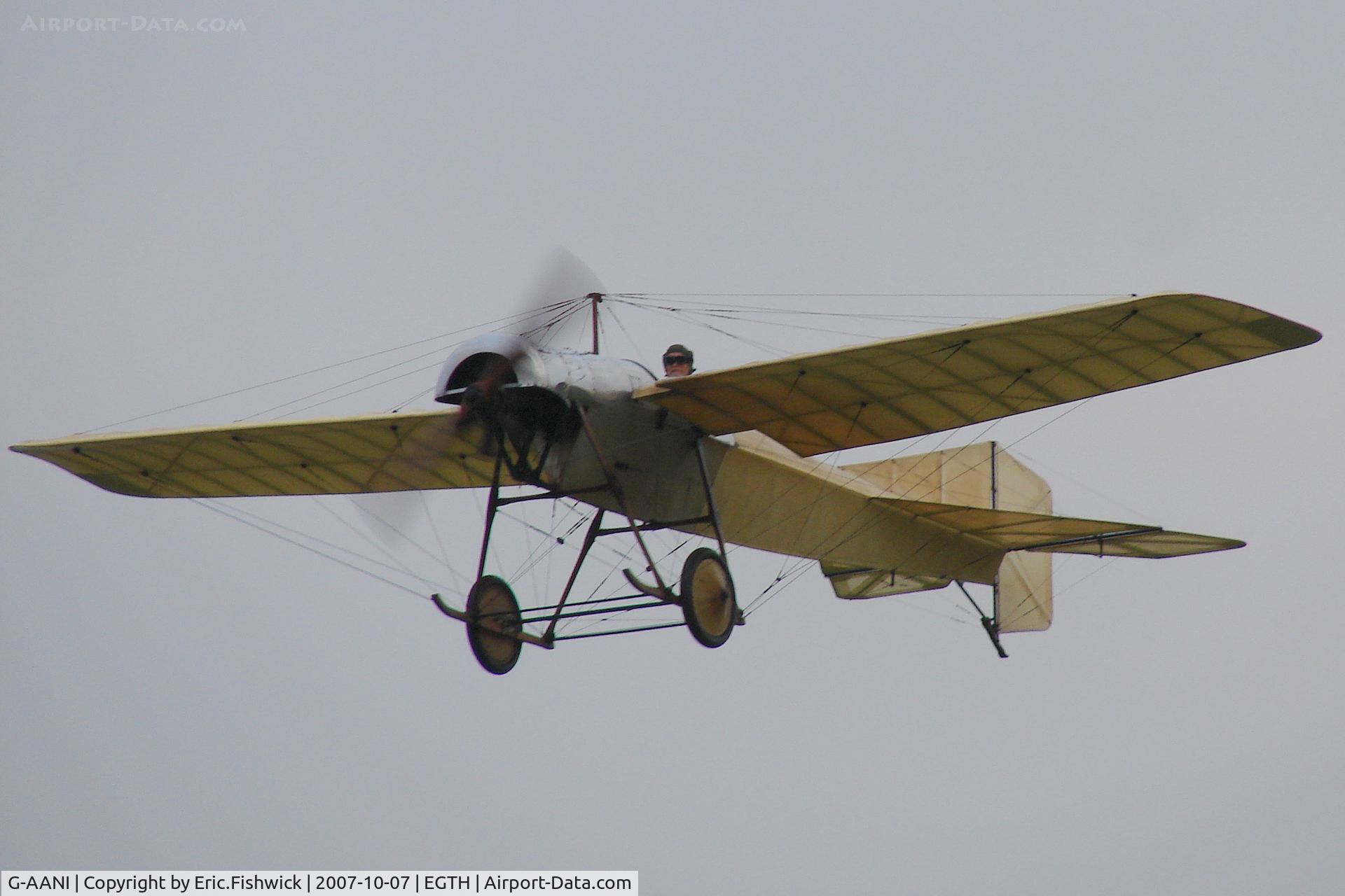 G-AANI, 1912 Blackburn Monoplane C/N 9, 44. BAPC-5 at Shuttleworth October Air Display - 50 hp and 60 mph - The oldest flying British Aeroplane in the World.