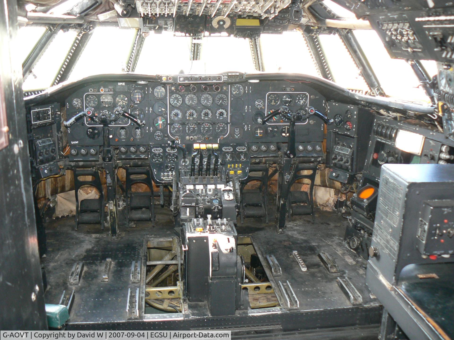 G-AOVT, 1958 Bristol 175 Britannia 312 C/N 13427, Being revamped at Duxford Museum.