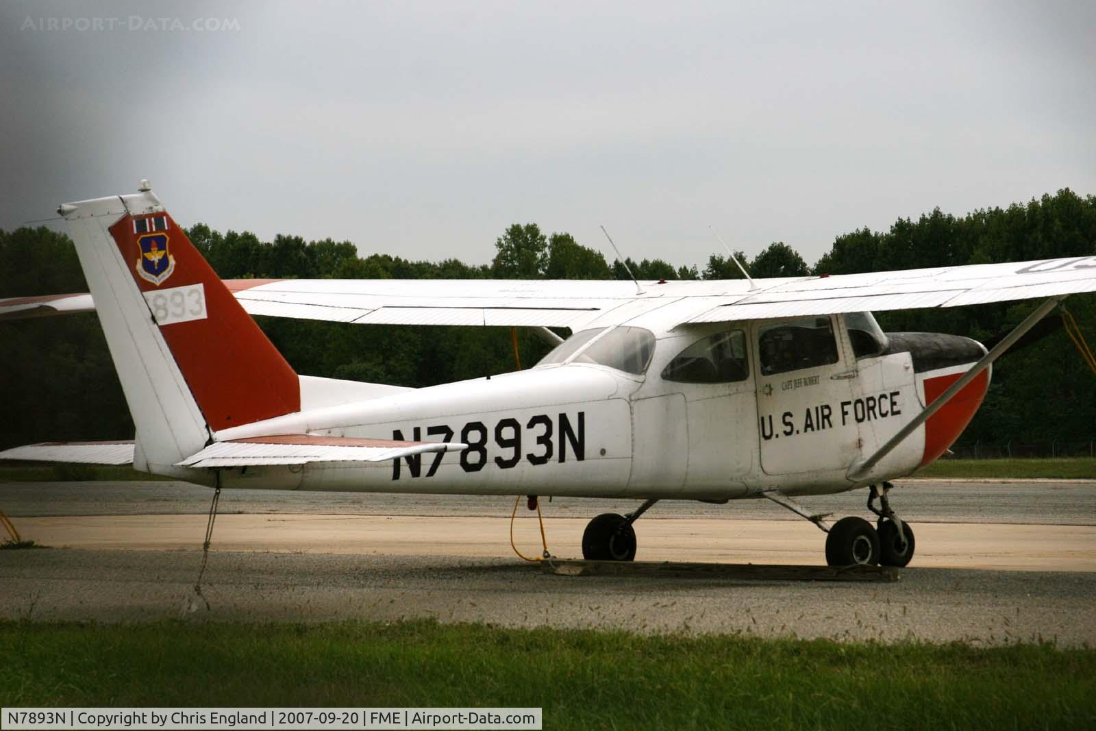 N7893N, 1967 Cessna R172E C/N R172-0284, USAF Cessna R172E at Fort Meade MD