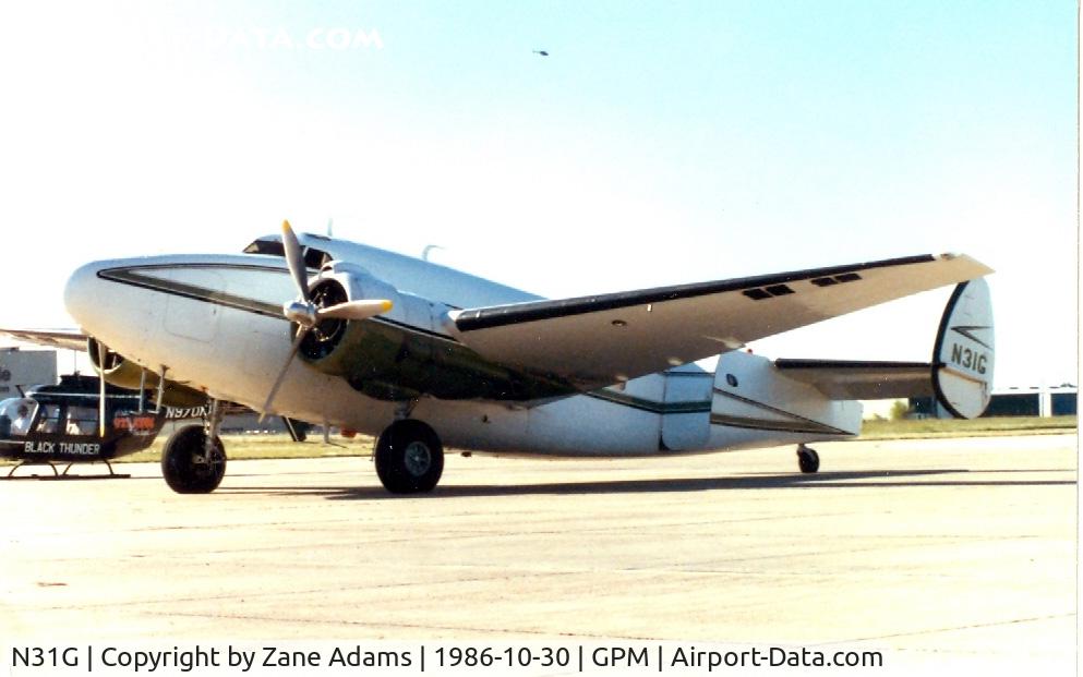 N31G, 1942 Lockheed 18-56 Lodestar C/N 2302, On the ramp at Grand Prairie