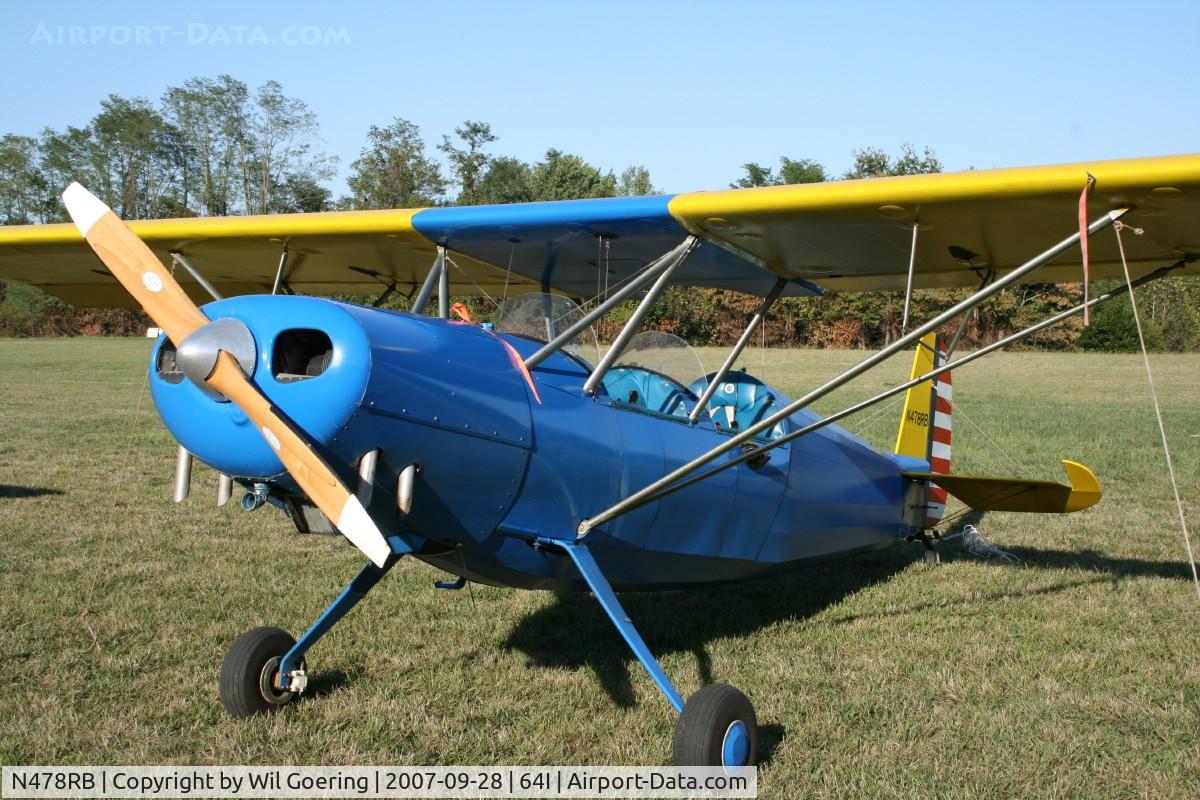 N478RB, Bakeng Duce C/N 478, Lee Bottom Flying Field
