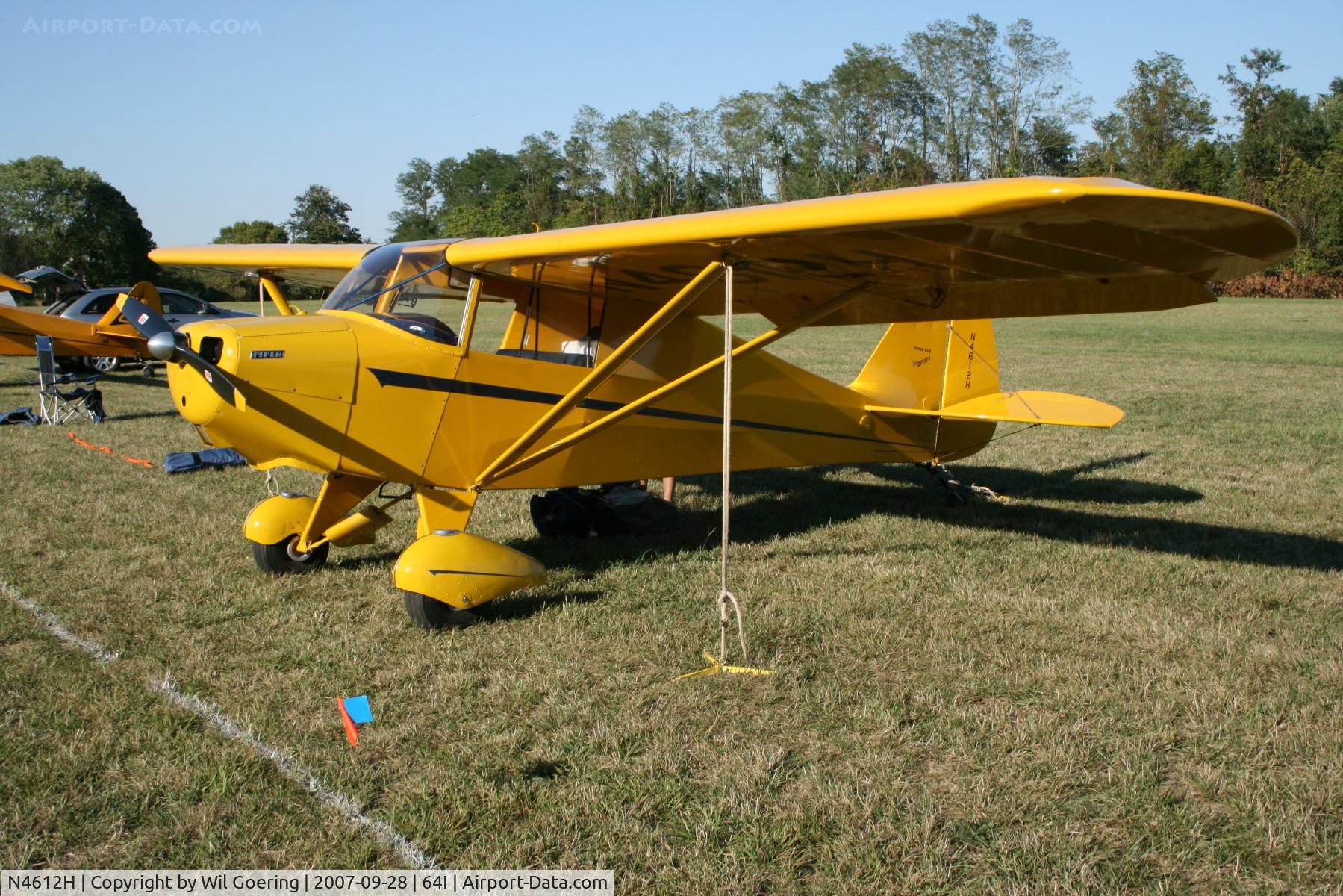 N4612H, 1948 Piper PA-17 Vagabond C/N 17-29, At Lee Bottom