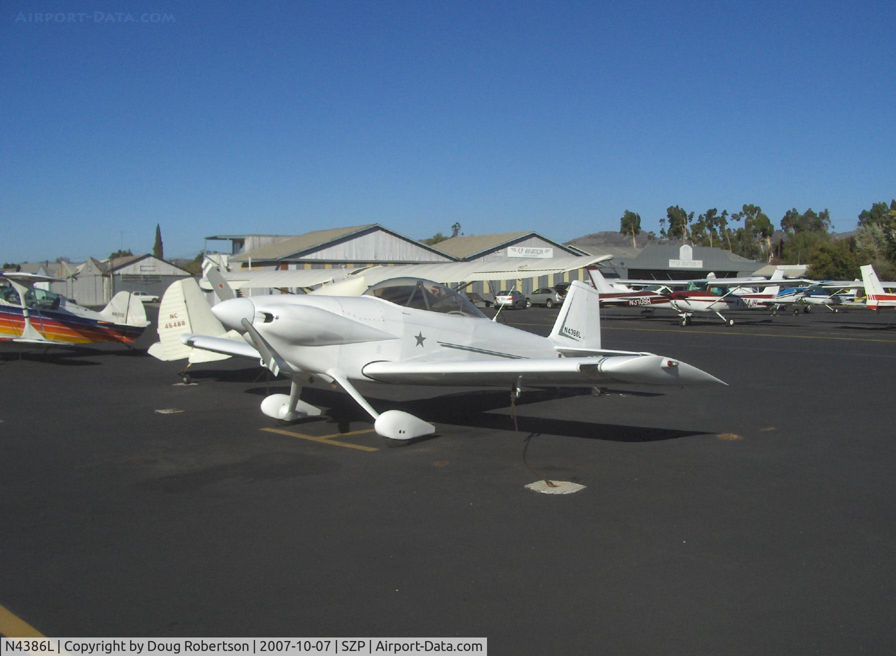 N4386L, 1992 Vans RV-4 C/N 1346, 1992 Anderson VAN's RV-4, Lycoming O-320