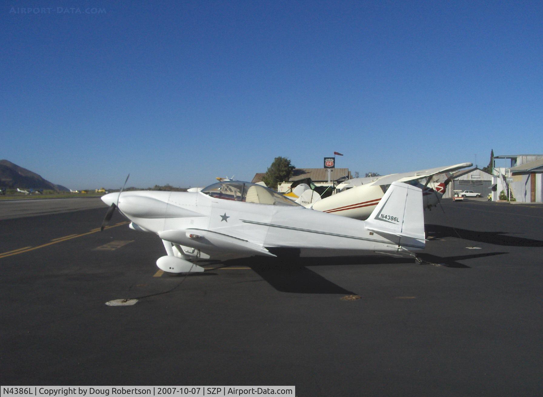 N4386L, 1992 Vans RV-4 C/N 1346, 1992 Anderson VAN's RV-4, Lycoming O-320