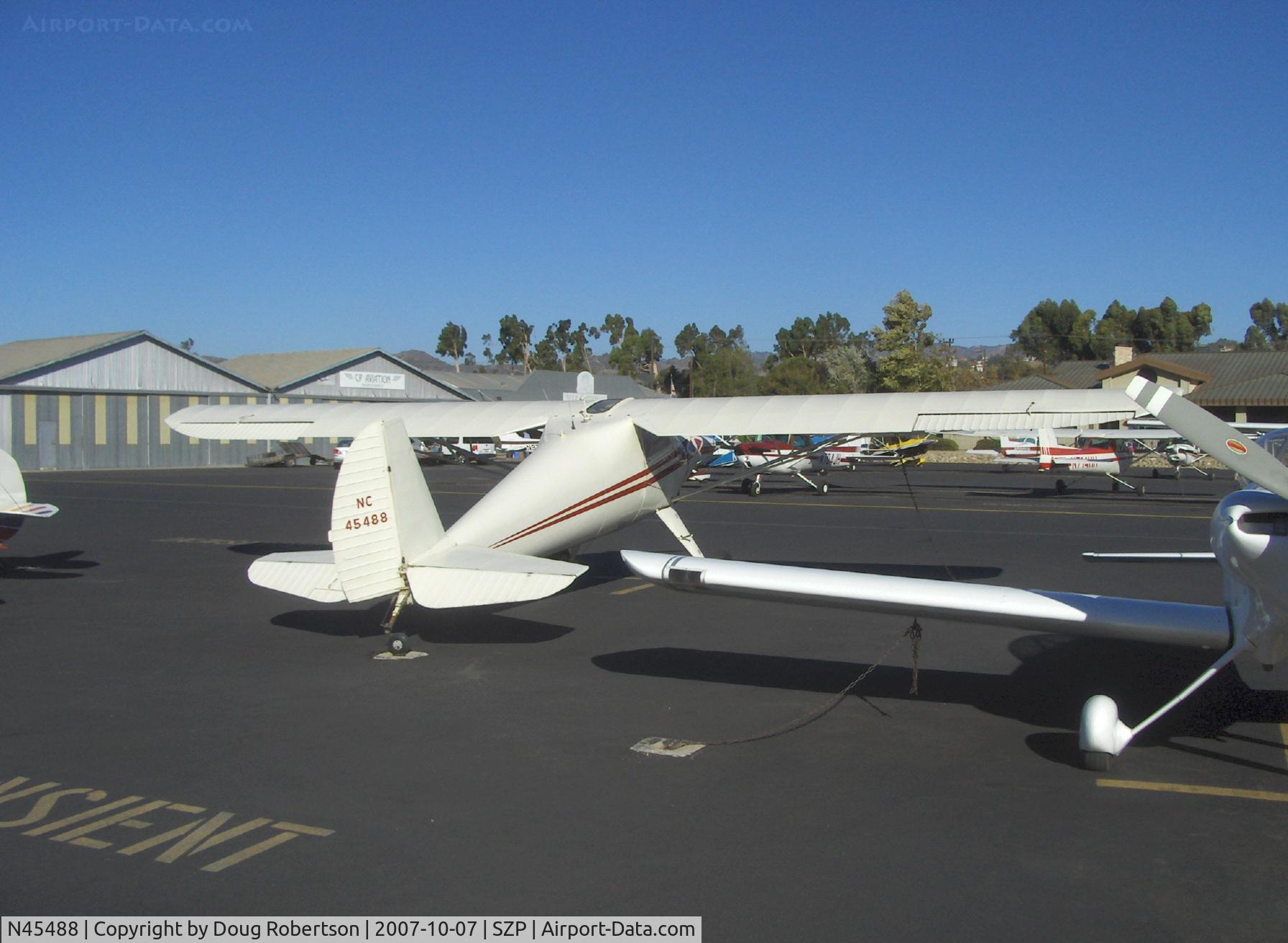N45488, 1946 Luscombe 8A C/N 2015, 1946 Luscombe 8A, Continental A&C65 65 Hp