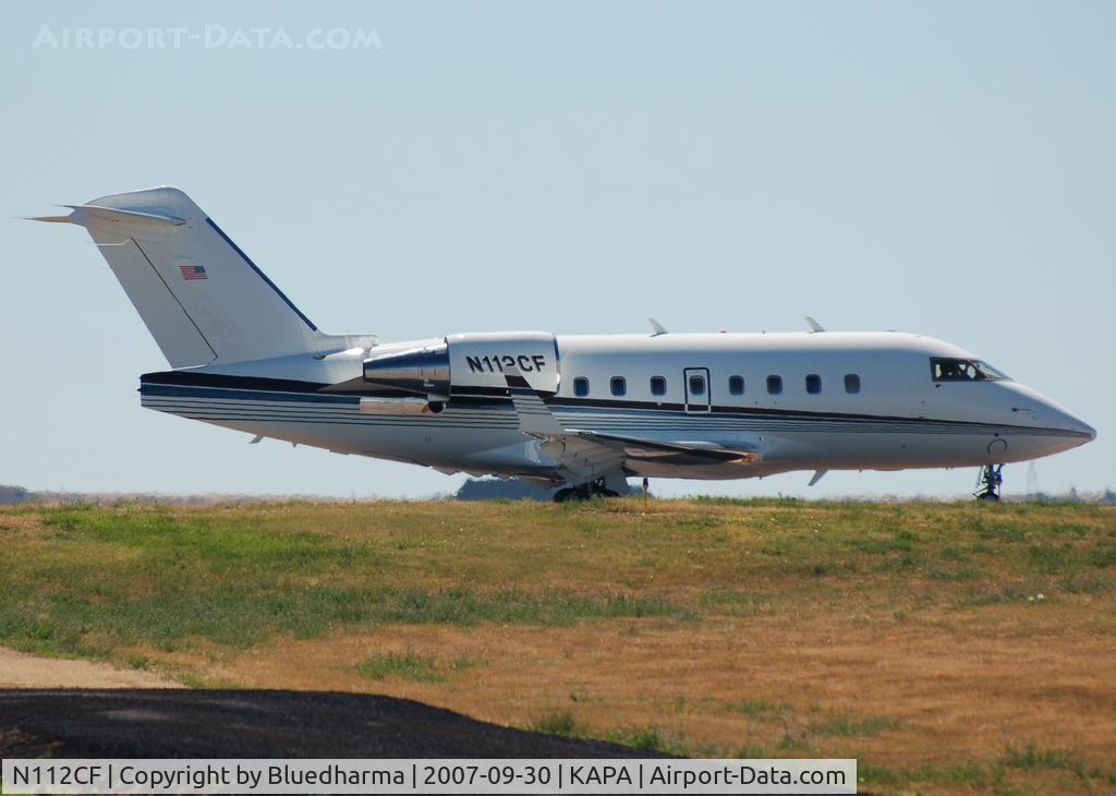 N112CF, 2001 Bombardier Challenger 604 (CL-600-2B16) C/N 5509, Taxi for takeoff