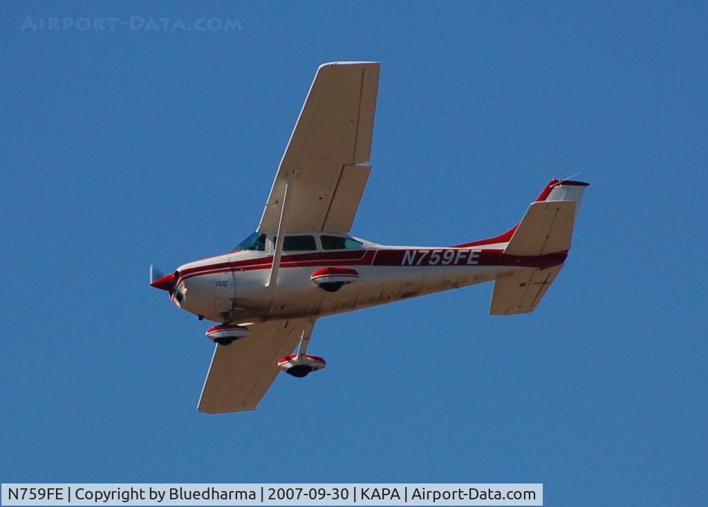 N759FE, 1977 Cessna 182Q Skylane C/N 18265952, Approach to 17L