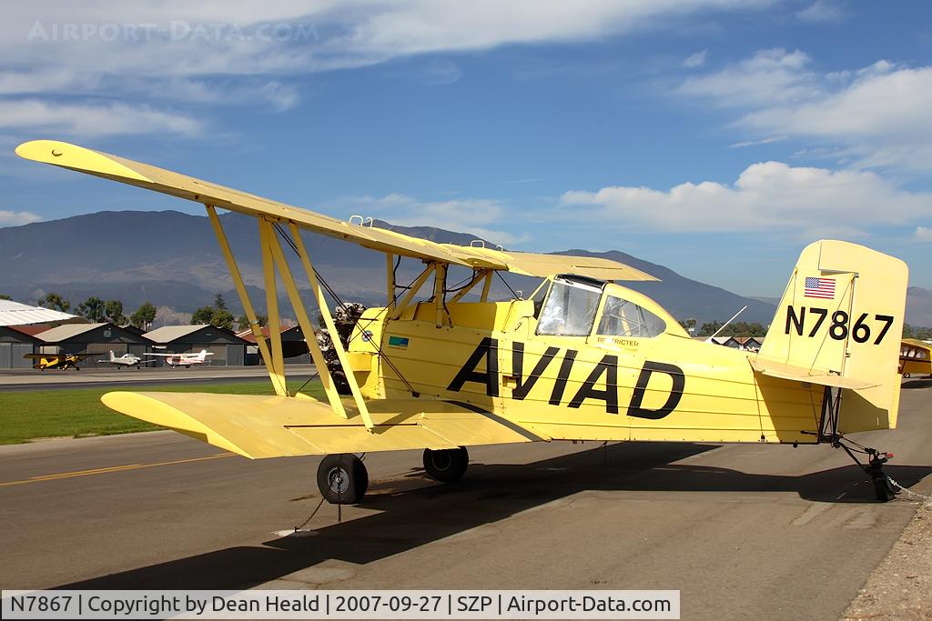 N7867, 1972 Grumman-Schweizer G-164A C/N 999, 1972 Grumman-Schweizer G-164A AG-CAT at Santa Paula (KSZP).