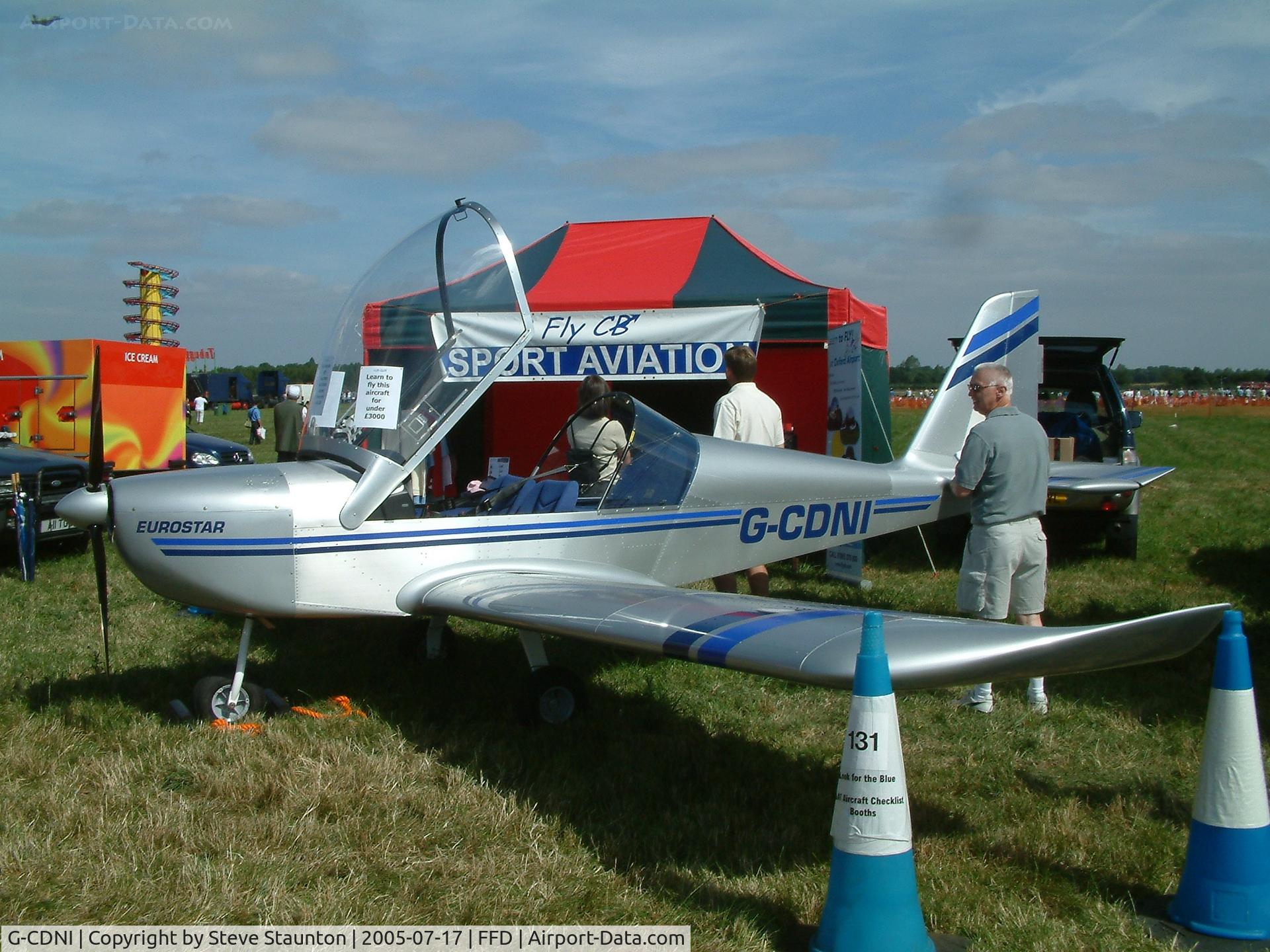 G-CDNI, 2005 Cosmik EV-97 TeamEurostar UK C/N 2321, Royal International Air Tattoo 2005