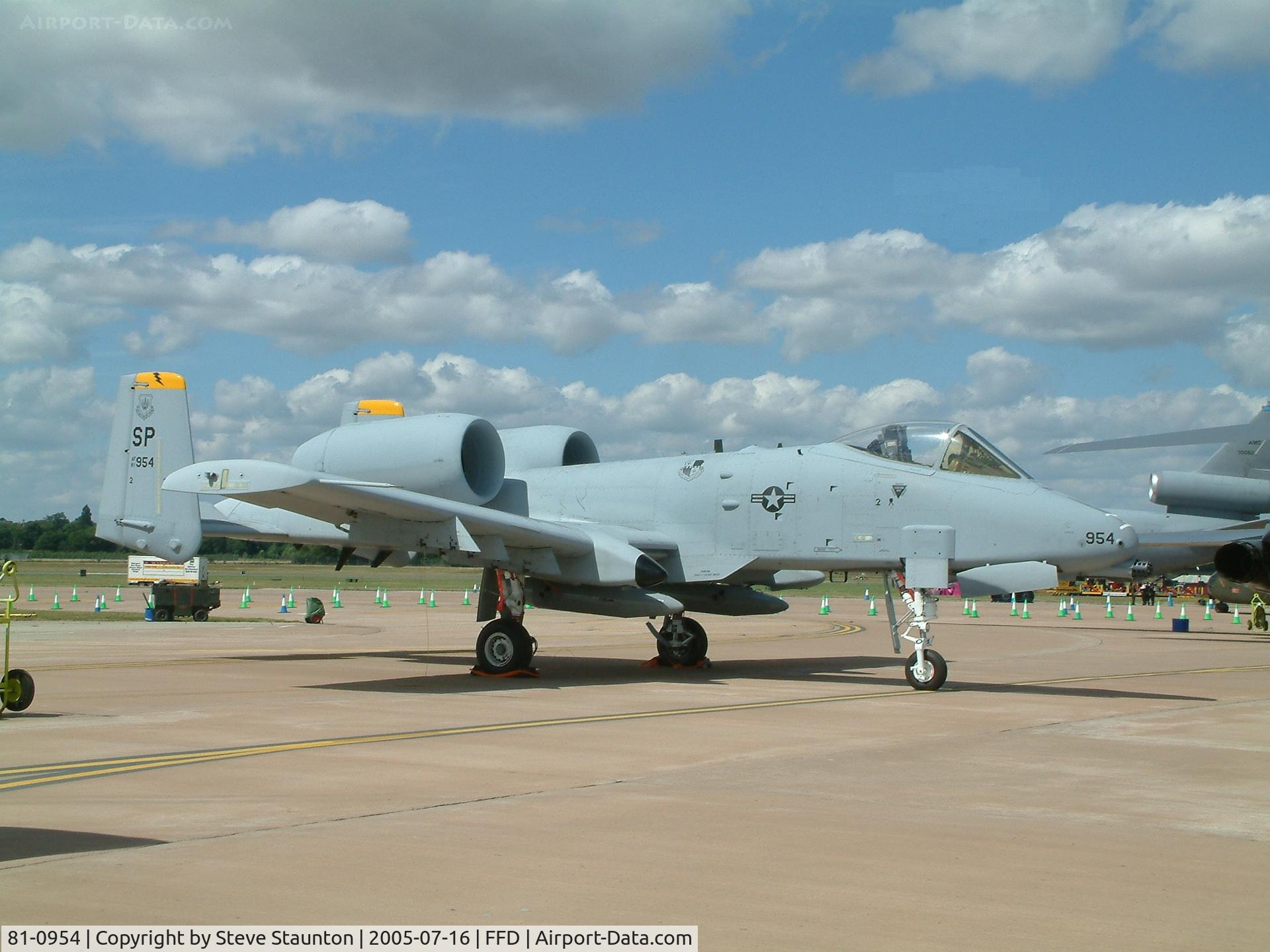 81-0954, 1981 Fairchild Republic A-10A Thunderbolt II C/N A10-0649, Royal International Air Tattoo 2005