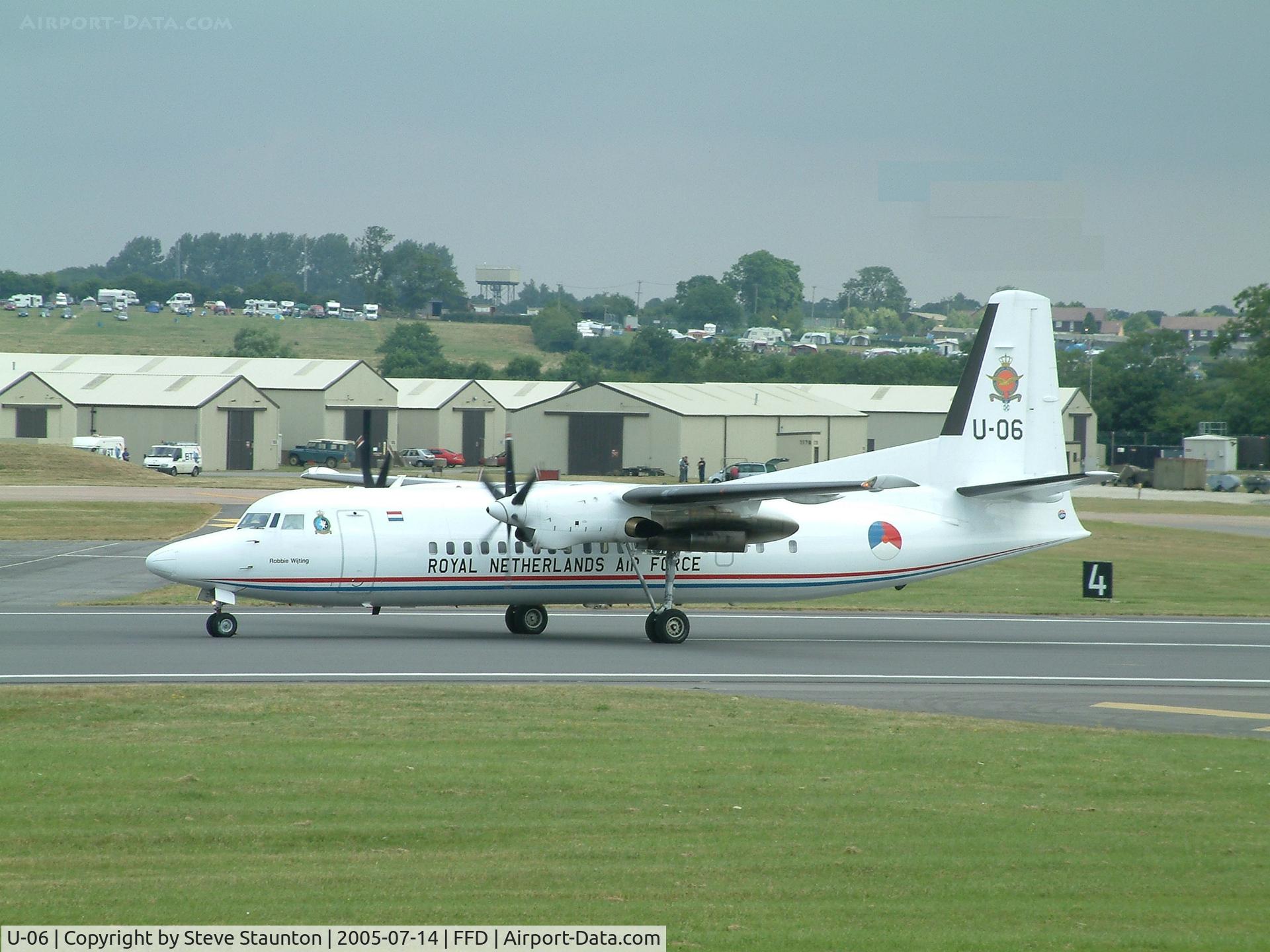 U-06, 1993 Fokker 50 C/N 20287, Royal International Air Tattoo 2005