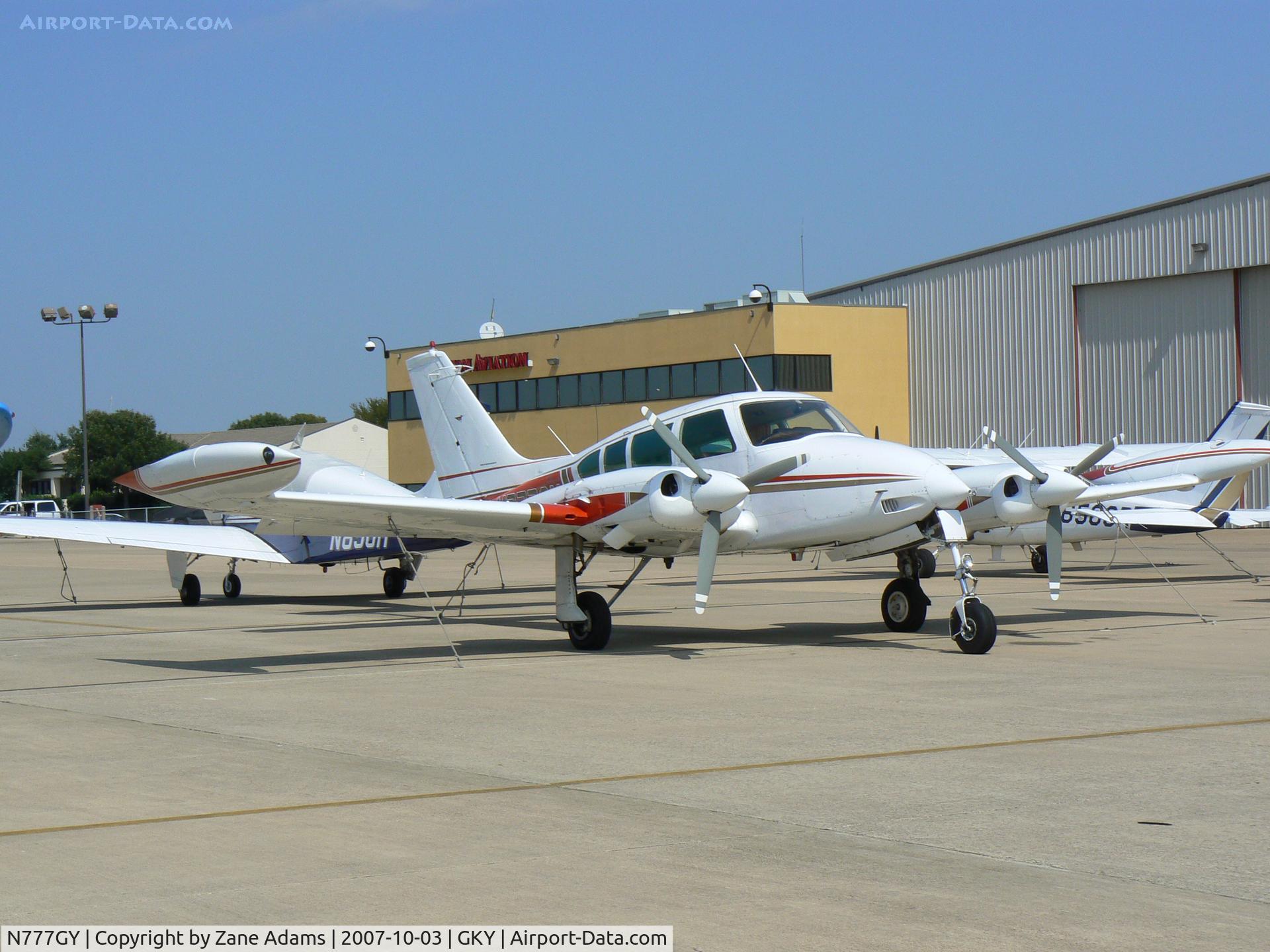 N777GY, 1968 Cessna 320E Executive Skyknight C/N 320E0027, on the ramp at Arlington Muni
