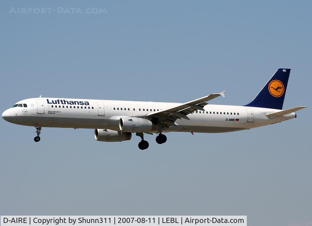D-AIRE, 1994 Airbus A321-131 C/N 0484, Landing rwy 25R