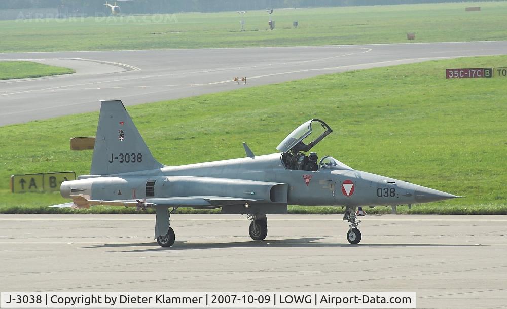 J-3038, 1979 Northrop F-5E Tiger II C/N L.1038, Austrian Air Forces F5
