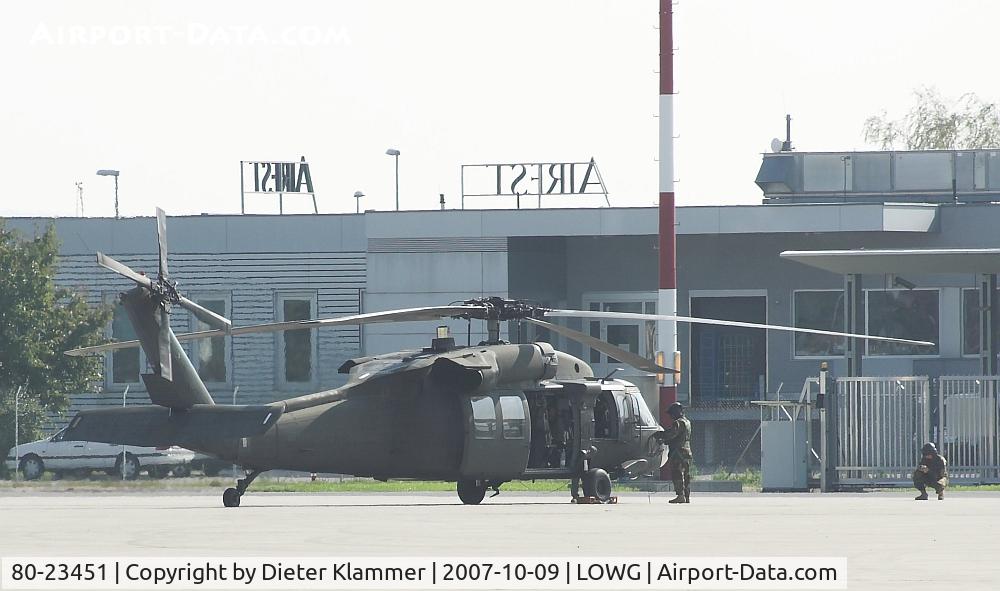 80-23451, 1980 Sikorsky UH-60A Black Hawk C/N 70209, United States Army Black Hawk in Graz