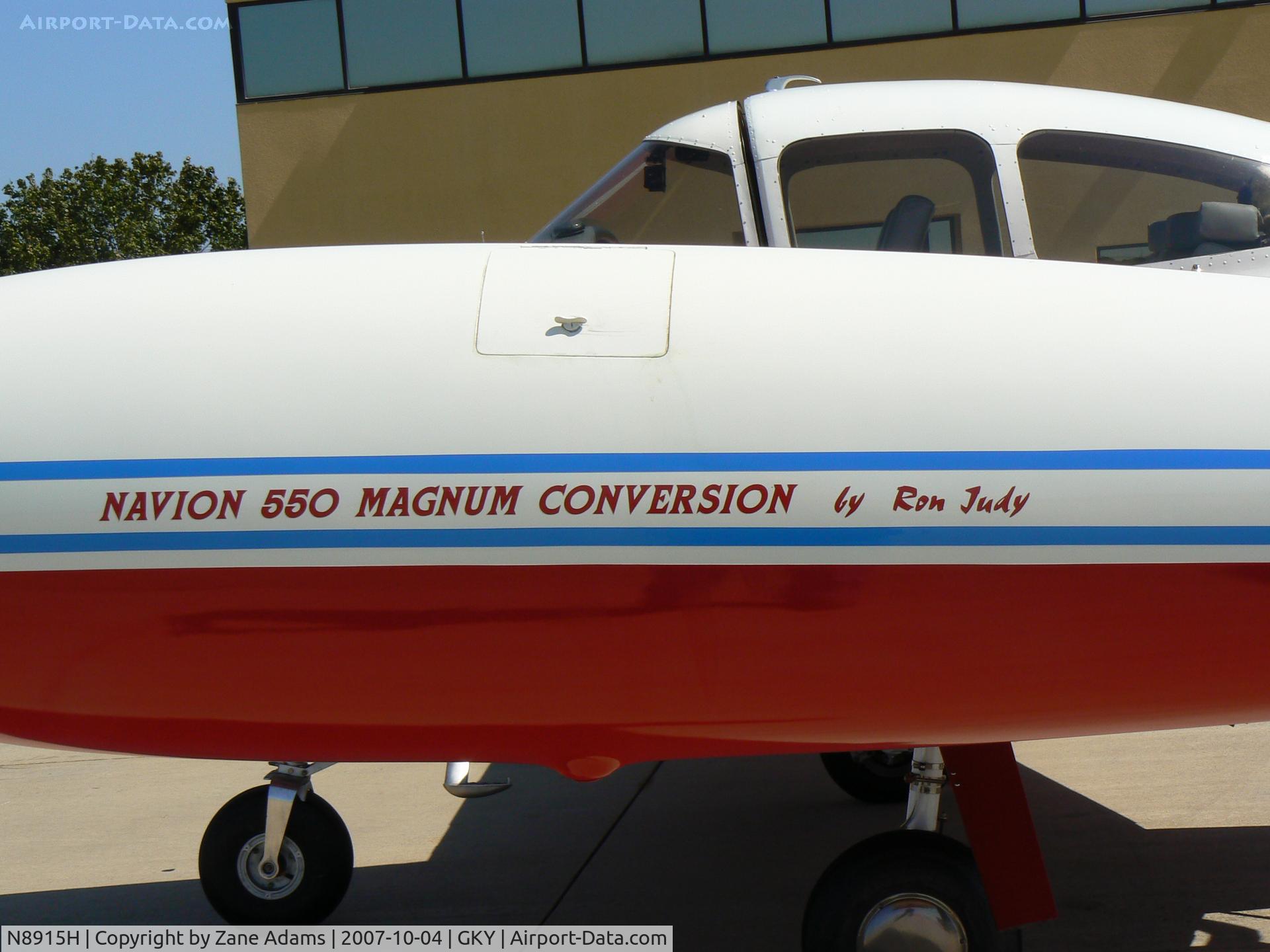 N8915H, 1947 North American Navion C/N NAV-4-915, on the ramp at Arlington Muni
