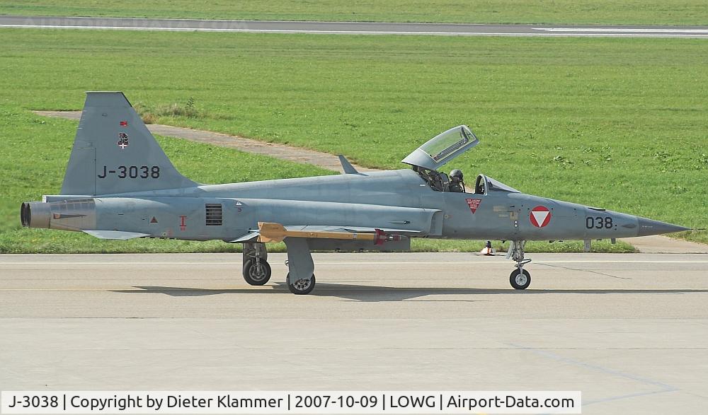 J-3038, 1979 Northrop F-5E Tiger II C/N L.1038, Austrian Air Forces F5
