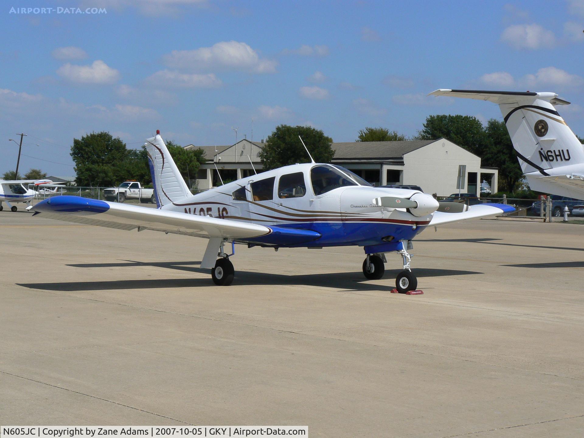 N605JC, 1969 Piper PA-28R-180 Cherokee Arrow C/N 28R-31088, on the ramp at Arlington Muni