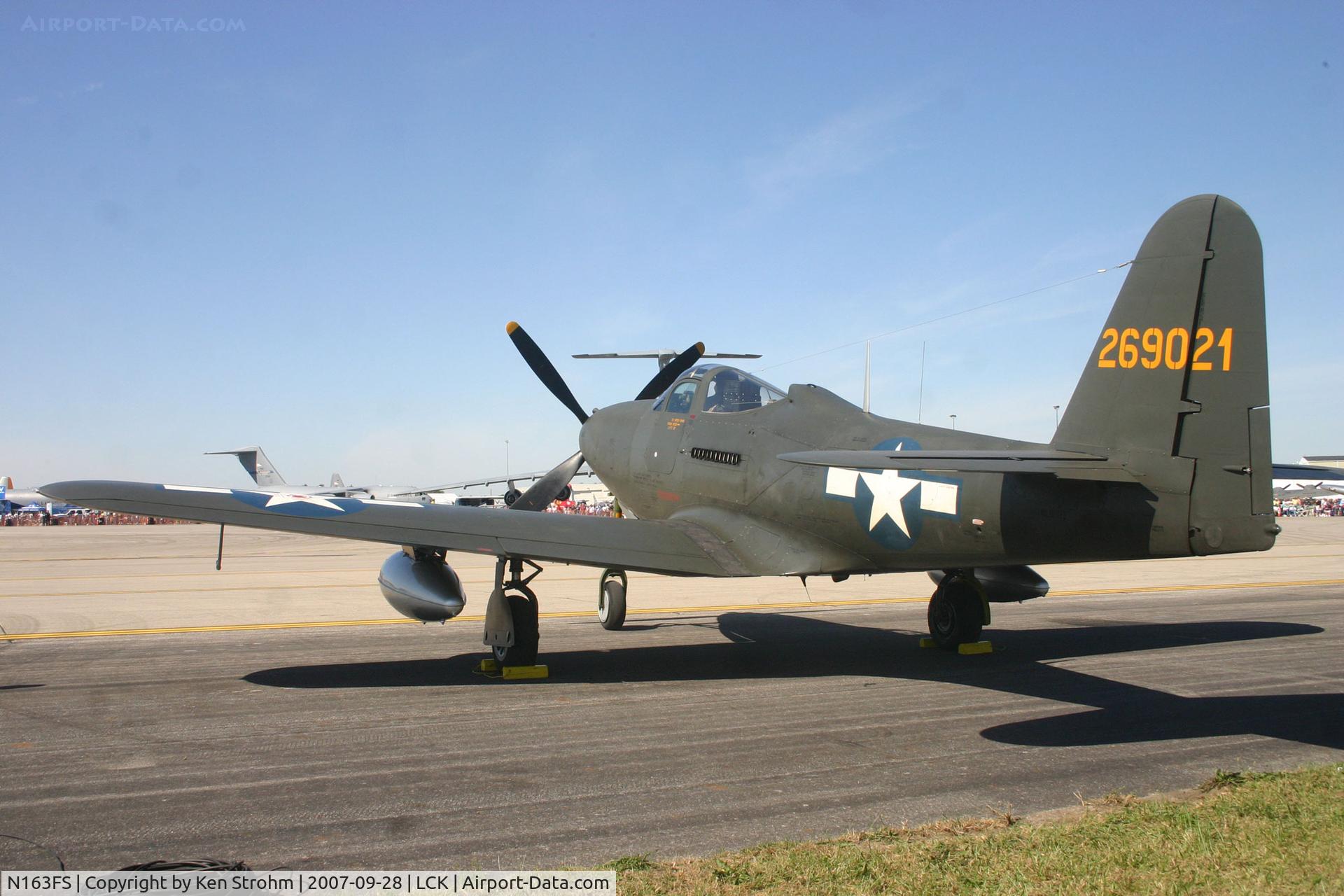 N163FS, 1943 Bell P-63C-5 Kingcobra C/N 33-91, Gathering of Mustangs and Legends 2007
