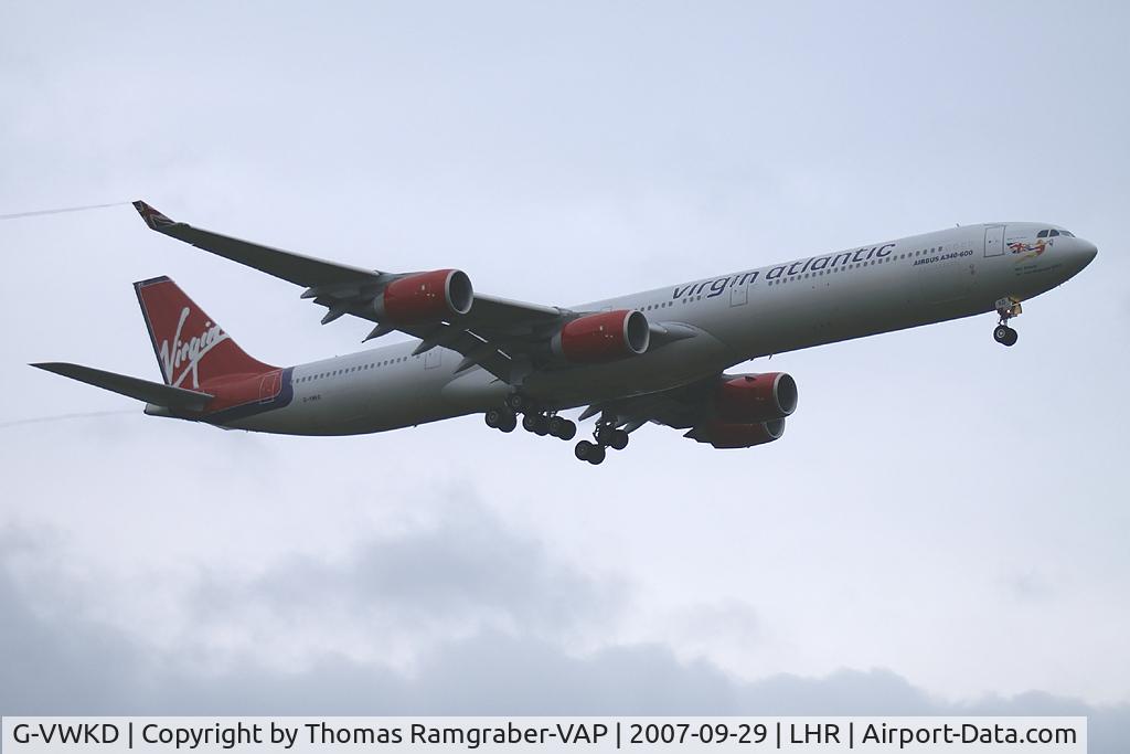 G-VWKD, 2005 Airbus A340-642 C/N 706, Virgin Atlantic Airways Airbus A340-600