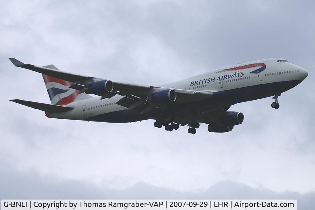 G-BNLI, 1990 Boeing 747-436 C/N 24051, British Airways Boeing 747-400