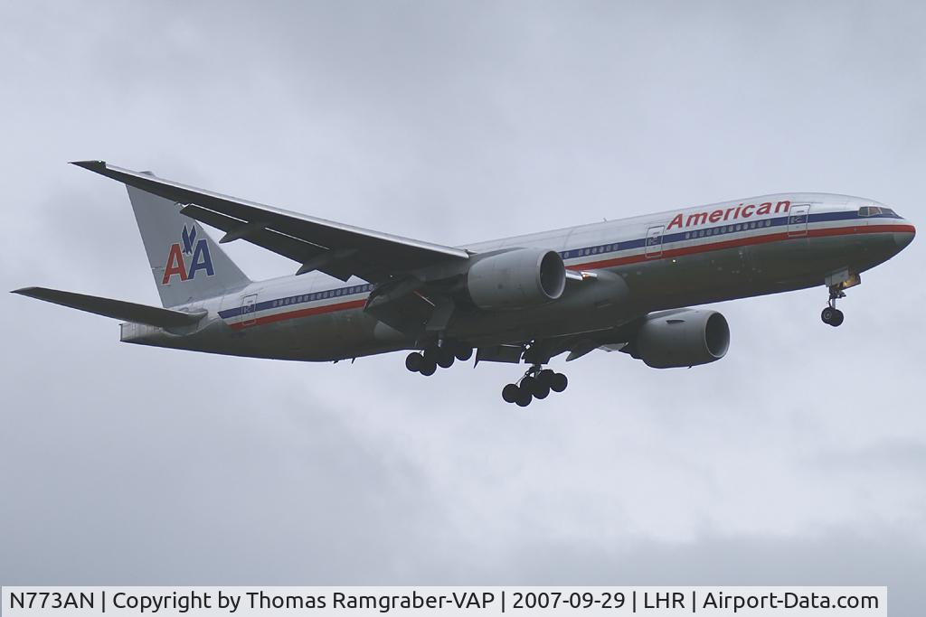 N773AN, 1999 Boeing 777-223 C/N 29583, American Airlines Boeing 777-200