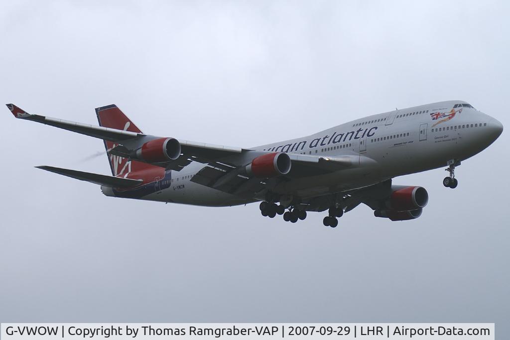 G-VWOW, 2001 Boeing 747-41R C/N 32745, Virgin Atlantic Airways Boeing 747-400