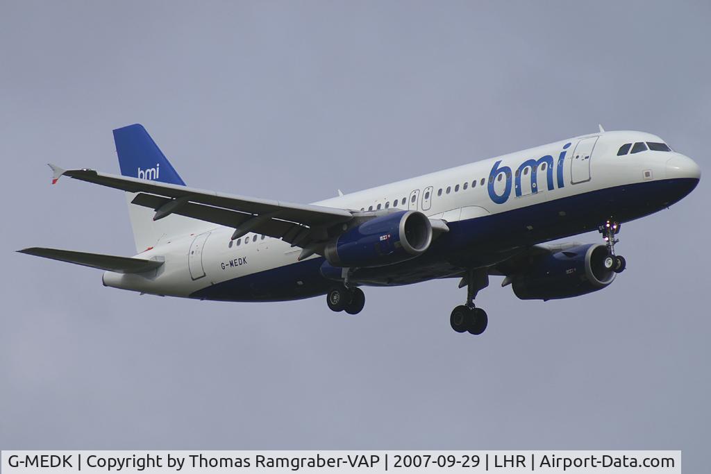 G-MEDK, 2005 Airbus A320-232 C/N 2441, BMI British Midland Airbus A320